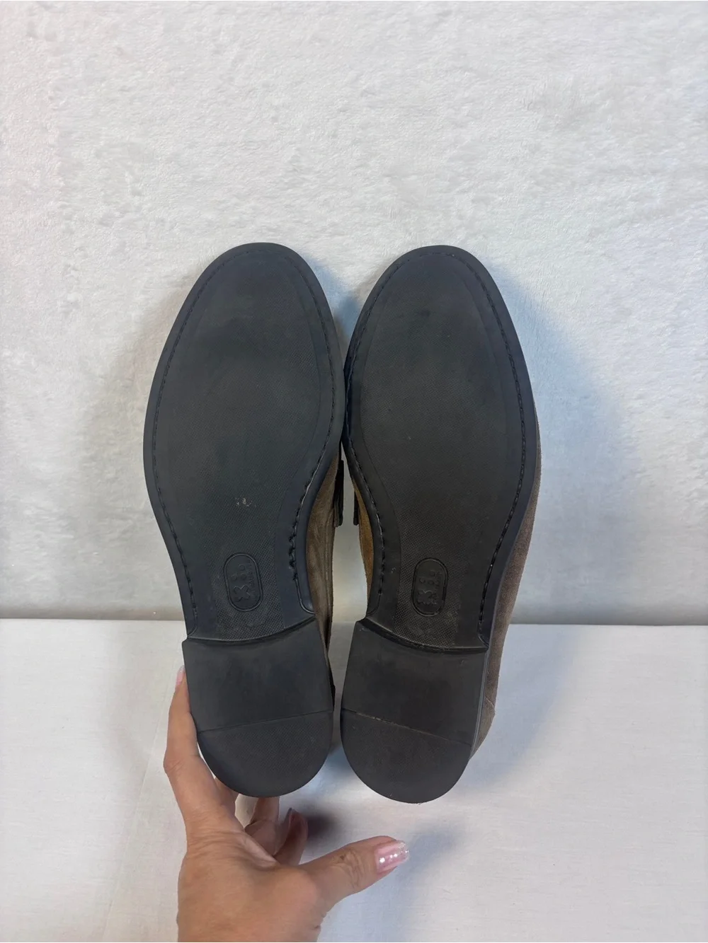 Bruno Magli Rocky Taupe Suede Horsebit Loafers Men Size 11 M Italy Slip On Shoe